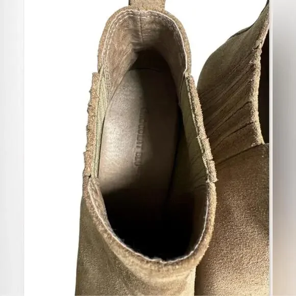 CHOCOLAT BLU ‘Walden’ Tan Suede Wedge Boots – Size 8 - Picture 5 of 8